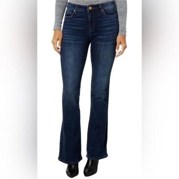 Kut from the Kloth NWT Ana High-Rise Fab Ab Flare size 16 Tall - Picture 2 of 16